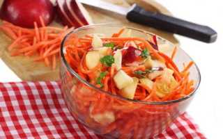 Как приготовить салат из моркови и яблока по рецепту с фото