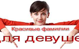 Список топовых, интересных и необычных красивых фамилий для девушек