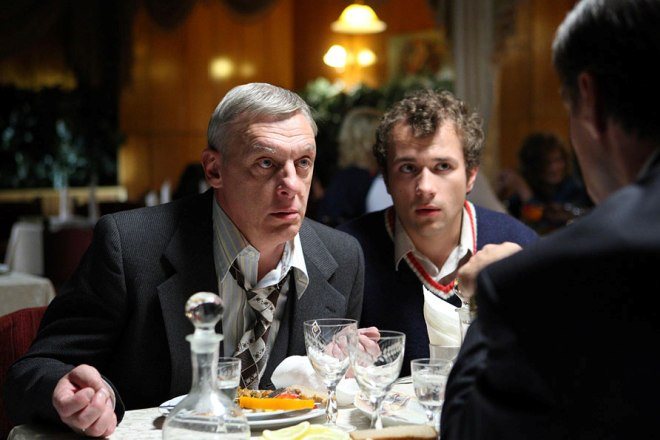 Александр Половцев и Александр Якин на съемках сериала