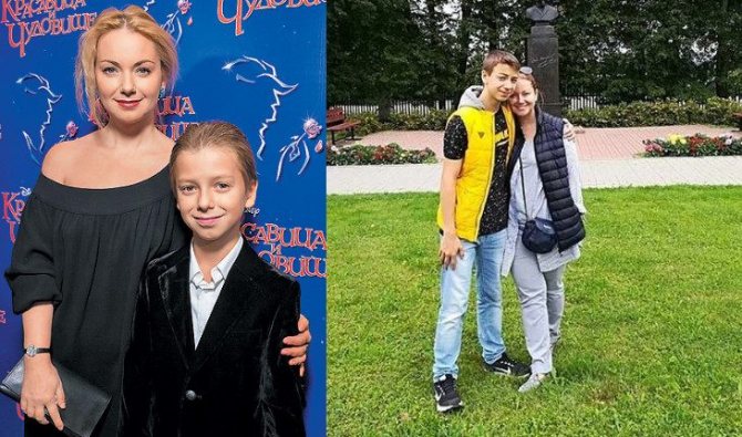 Ольга Будина с сыном Наумом