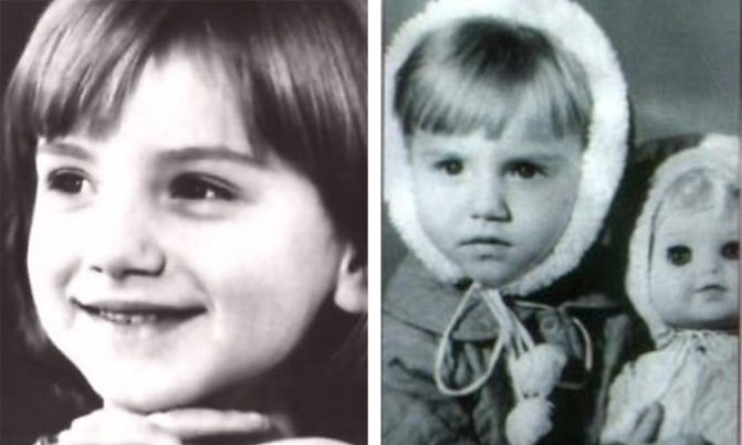 Ольга Будина в детстве