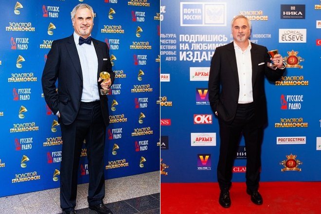Валерий Меладзе с премией «Золотой граммофон»