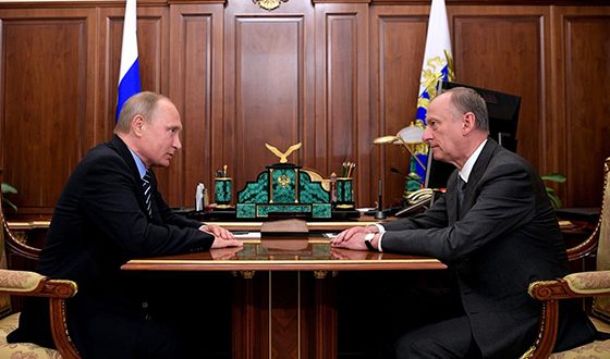 Владимир Путин и отец Дмитрия Патрушева Николай Платонович